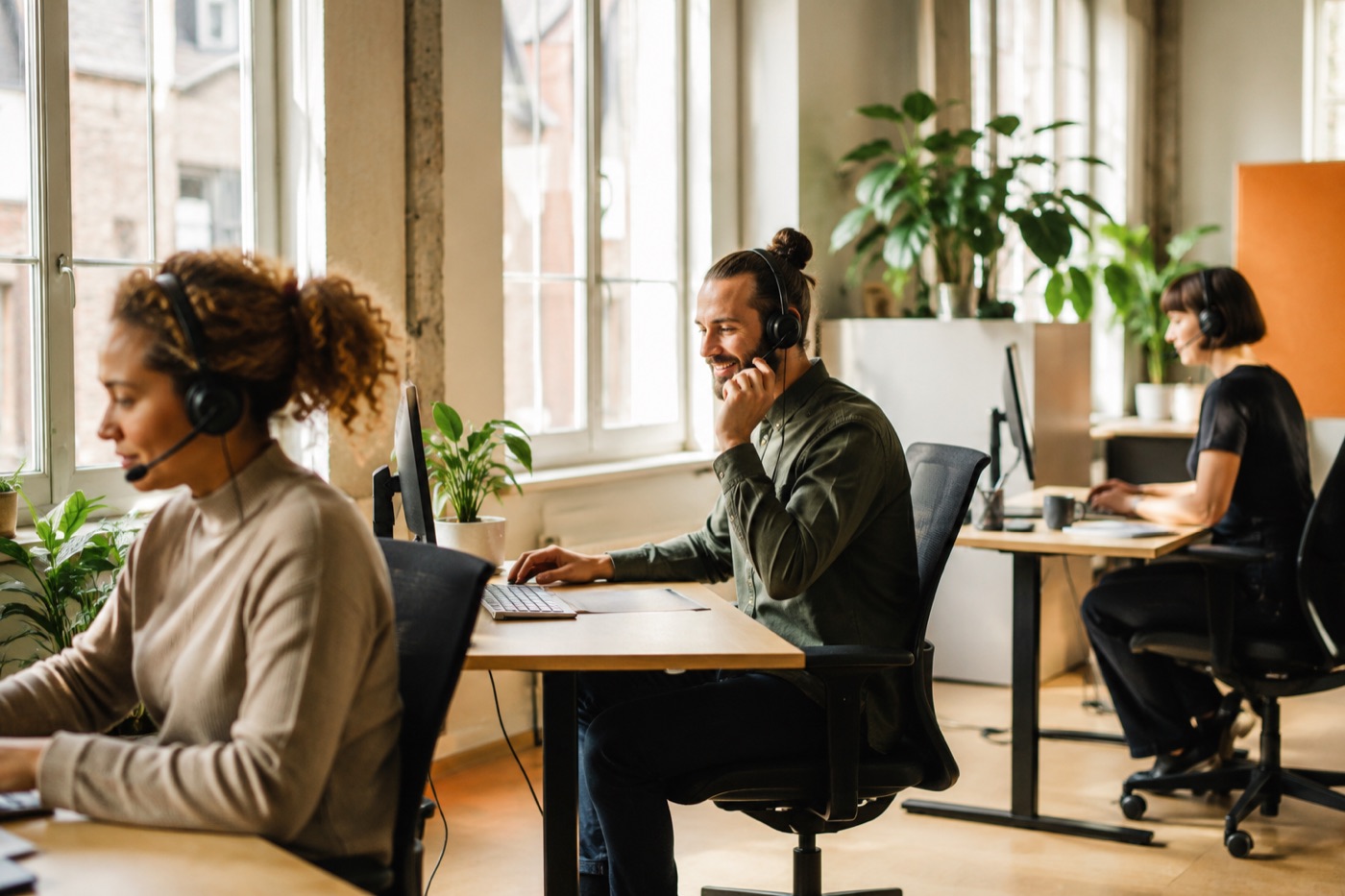 Offener Arbeitsbereich im Büro